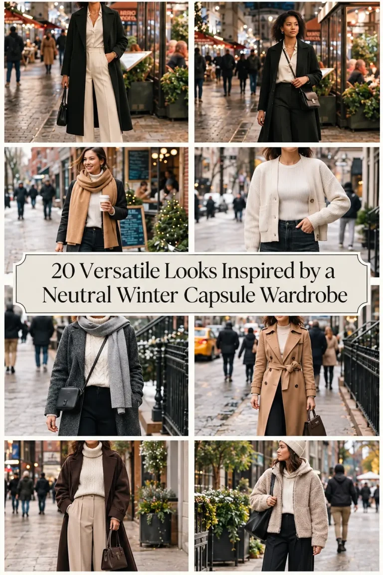 20 Versatile Looks Inspired by a Neutral Winter Capsule Wardrobe